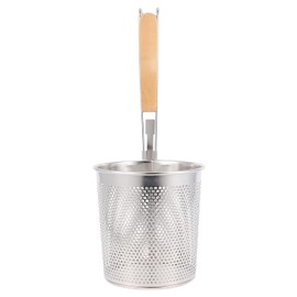 DOITOOL Pasta Basket Noodle Filter Spoon Basket Kitchen Mesh Spider Strainer Basket Fried Colander Stainless Steel Noodle Blanching Basket Spaghetti Deep Strainer Skimmer ï¼ˆ 12CM ï¼‰