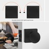 Haidms Matte Black Door Knobs Interior, Heavy Duty Square Black