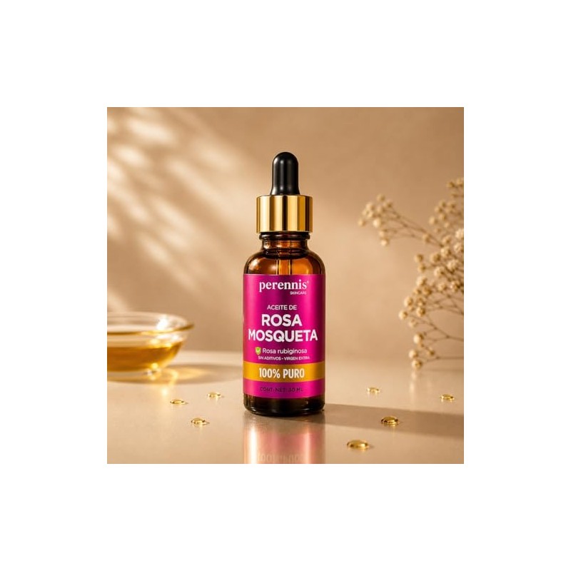 Aceite Rosa Mosqueta Puro Perennis Facial Hidratante Regenerador Piel Estrías