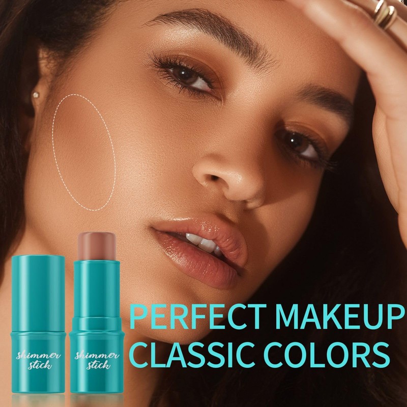 Vawolecy Contour Stick, Shades with Highlighter & Bronzer & Blush