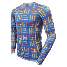 De Soto Skin Cooler LS Tech Top (LSSC) - Surfboard Blue; Size: X-Large