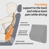 TISHIJIE Memory Foam Lumbar Support Pillow for Car - Mid/Lower