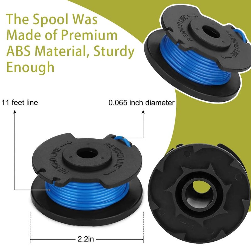 4PCS String Trimmer Line,Replacement Spool,Compatible with Ryobi One+ AC14RL3A, Olt1832