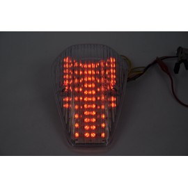 Topzone Smoke Motor Led Taillights Brake Tail Light with Integrated Turn Signal Lamp Indicators For Honda HONDA VTX 1300C; VTX 1800 C