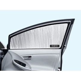 Side Window Front Seat Reflective Sunshade Custom Fit for 2010 2011 2012 2013 2014 2015 Toyota Prius Hatchback, Base, Two, Three, Four, Five, Plug-in, Plus Package (Set of 2)