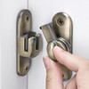 INIRET Bronze Barn Door Latches,90/180 Degree Gate Lock,Flip Gate Latches