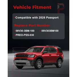 PYHAUTO Rear Tailgate Cargo Light Assembly Compatible with 2026 Passport, Rear Cargo Area Interior Dome Light Replacement,Bright LED Utility Lamp Replace 08V303BM100 PREO-PSS-030