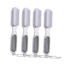 WOONEKY 4pcs Foot Callus Remover Pedicure Brush Multi-functional Four Sides Coarse Fine Foot File for Home Use Ergonomic Design Easy to Clean for Dead Skin Care