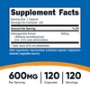 Nutricost Ashwagandha Herbal Supplement 600mg, 120 Capsules - Vegetarian, Non-GMO,
