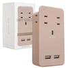 Fargo SATI COLOR CT221BE Wall Mounted Power Strip with Smartphone