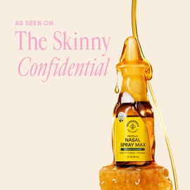 Beekeeper's Naturals Propolis Nasal Rinse Spray Max, Relief for Adults w/Eucalyptus, Oregano & Saline, Clears Nasal Congestion, Moisturizes Sinus Canal, & Decongest Sinus Cavities, 1 fl oz