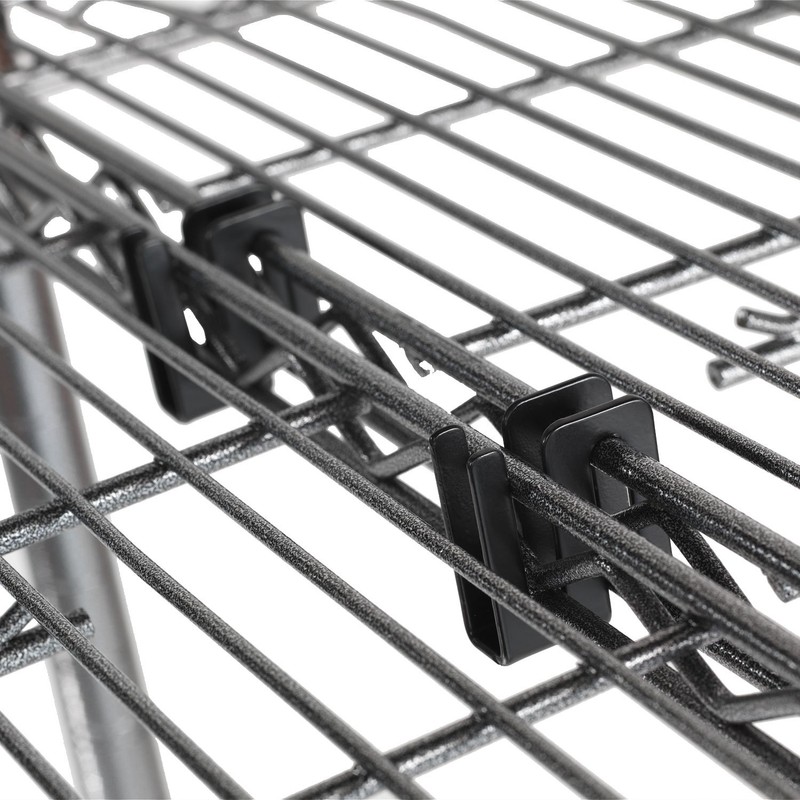 Alera ALE Wire Shelving S Hooks, Metal, Black (Pack of