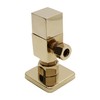 Westbrass D105QS-01 Square Handle 1/4-Turn Angle Stop 1/2" Copper x