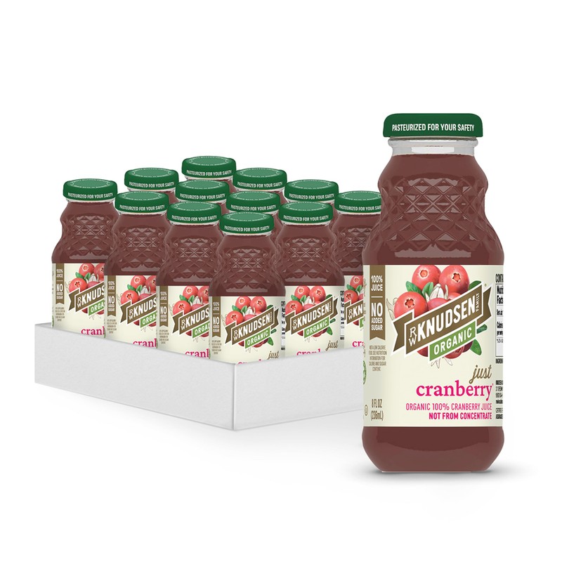 R.W. Knudsen Organic Just Cranberry Juice, 8 fl oz (12