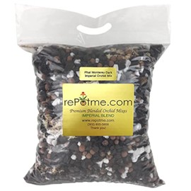 rePotme Orchid Potting Mix - Phalaenopsis Monterey Dark Imperial Orchid Potting Mix - (MINI Bag) - Hand Blended in The USA