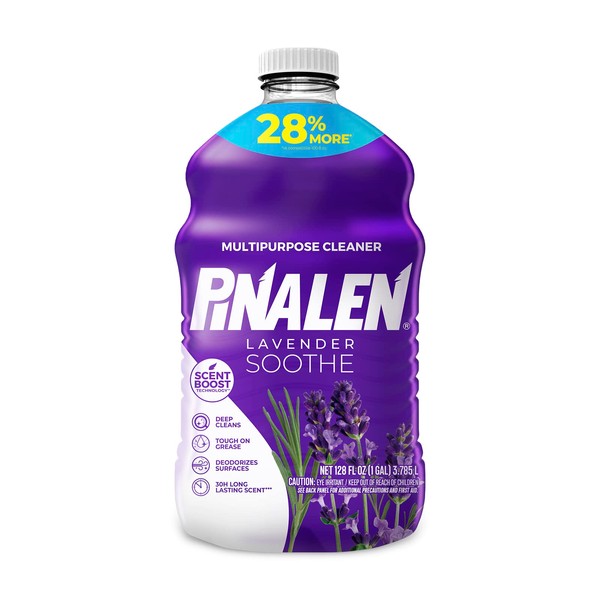PINALEN Max Aromas Lavender Soothe Multipurpose Cleaner, Kitchen, Floor, Bathroom and Surface Cleaning Product for Home 128 fl.oz.