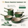CAROTE Pots and Pan Set Non stick, Cookware Set, 18pcs