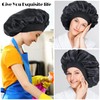 Silk Bonnet for Sleeping Double Layer Satin Bonnet Adjustable Bonnets