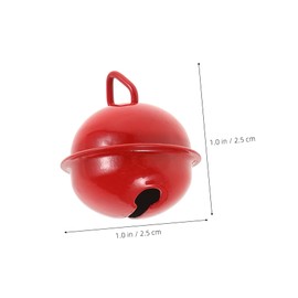 NOLITOY 100pcs Small Bell Holiday Jingle Bells Sleigh Bell Ornaments Outdoor Christmas Hanging Bell Xmas Party Supplies Snowman Outdoor Hanging Decor Christmas Bells Metal Handicrafts
