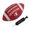 Champion Blitz Football (Junior, Tango Red/White), All-Weather Football, Enhanced Grip,
