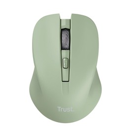 Trust Mydo Silent Wireless Mouse, 82% Recycled Plastics, 1000-1800 DPI, Storable USB Receiver, RF 2.4GHz, For Left and Right Hand Users, Quiet Optical Computer Mouse for PC, Laptop, Mac - Green