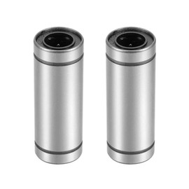 sourcing map LM12UU Extra Long Linear Ball Bearings, 12mm Bore Dia, 21mm OD, 57mm Length (Pack of 2)