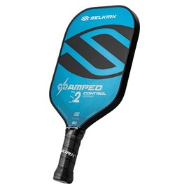 2025 Selkirk Amped Control Pickleball Paddle | Fiberglass Pickleball Paddle | FiberFlex+ Face | Polypropylene X5+ 16mm Core | Designed for Consistent Sweet Spot | S2 Lightweight | Blue