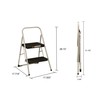 Cosco 11135CLG1E 2-Step Household Folding Step Stool, Gray