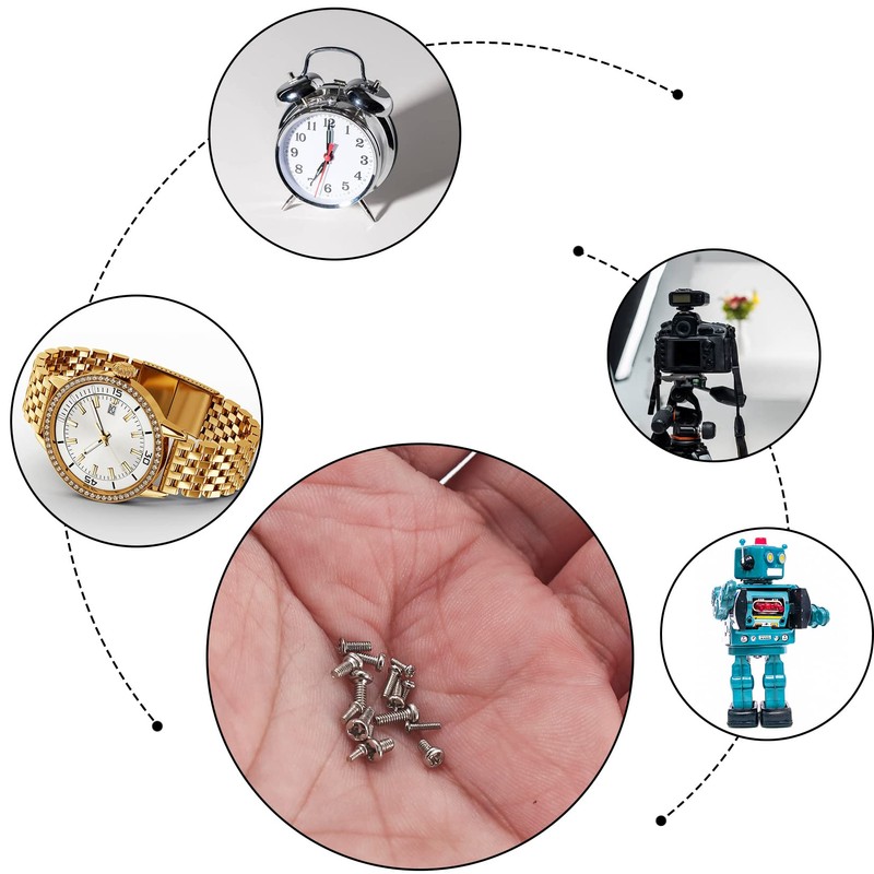 woshilaoDS 800Pcs Tiny Screws for Electronics, Micro Small Pan Head