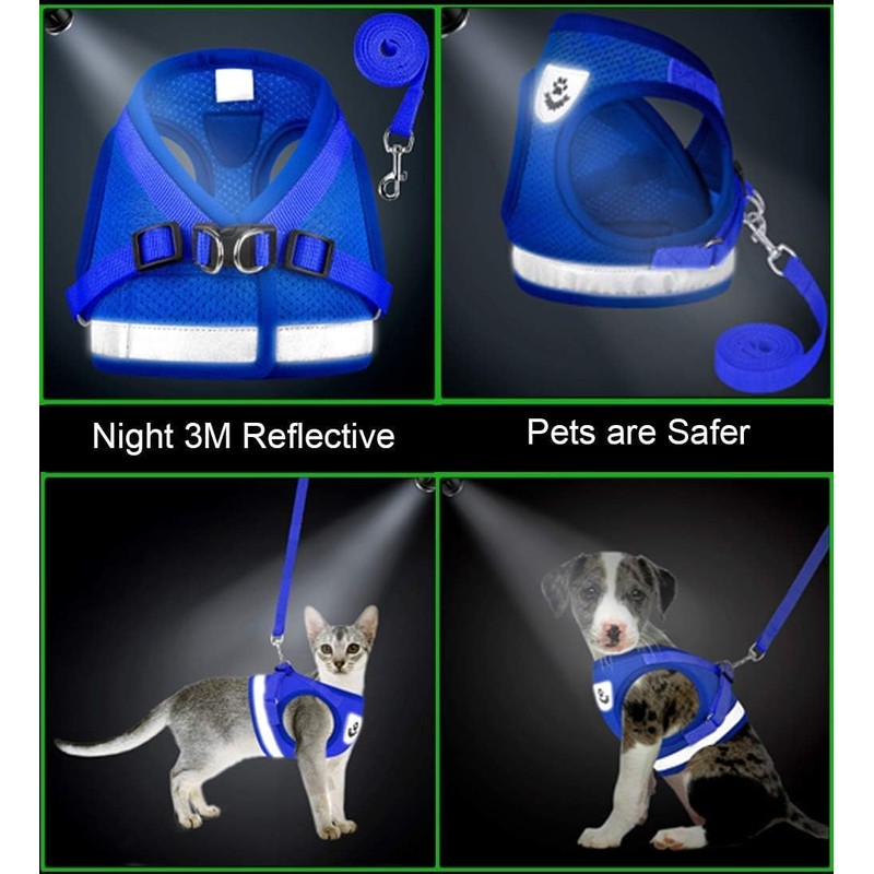 Mumoo Bear Cat Harness and Leash Set, Soft and Breathable
