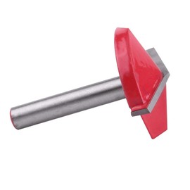 Jeanoko Tungsten Steel Woodworking CNC Milling Cutter Bit Sharpness V-Groove Cutting Tool 6 mm Carbide Chamfer Taper Cutter (6 x 32 mm x 150°)