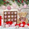 Christmas Baubles Pink, 16Pcs Christmas Balls, Xmas Tree Decorations, Christmas