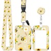 ID Badge Holder with Retractable and Detachable Lanyard, Cute Badge