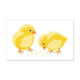 CafePress Baby Chicks Wall Decal 20x12 Wall Decal, Vinyl Peel, Reusable Cling