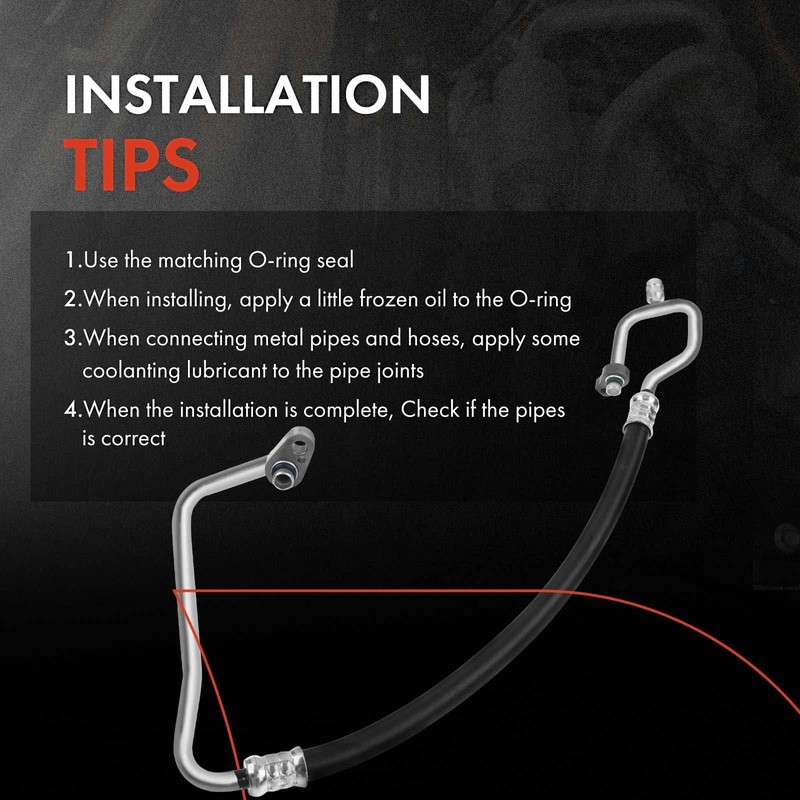 A-Premium A/C Discharge Line Hose Assembly Compatible with Kia Forte
