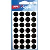 Agipa 111847 Coding Dots Round Diameter: 15 mm, Black