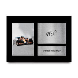 HWC Trading A4 Daniel Ricciardo Formula 1 Gifts Printed Signed Autograph Picture for F1 Formula 1 Racing Fans