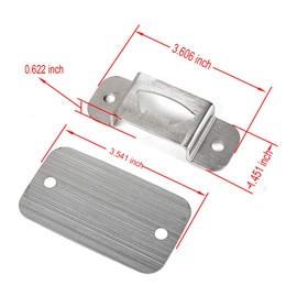 Bottle Opener Rear License Plate Delete Cover for 2007-2018 Wrangler JK Sport(S) Sahara Rubicon 2 4 Doors Unlimited