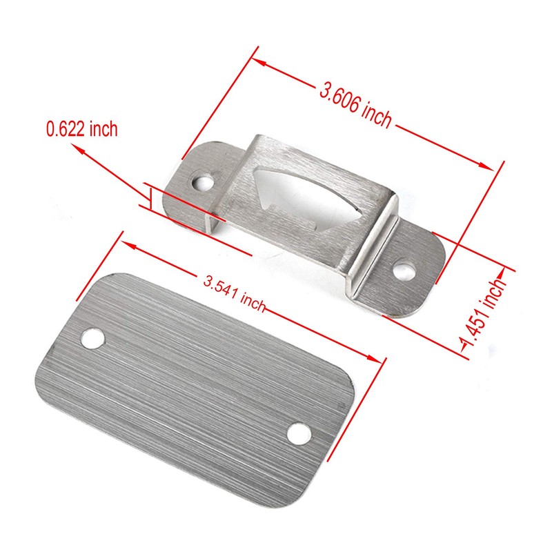 Bottle Opener Rear License Plate Delete Cover for 2007-2018 Wrangler