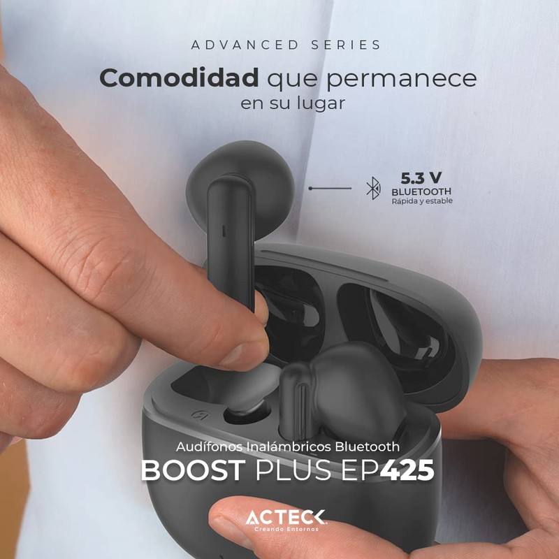 Acteck Boost Plus EP425 Audífonos True Wireless Stereo (TWS) Intra