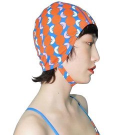 Swimming Cap, Swimming Cap, For Adults, Women's, Loose, Large Capacity, Compatible with Long Hair, Fits Long Hair, No Tightening, Stretchy, Stylish, Swimming Cap, Includes Chin Strap, Pool Hat, Hot