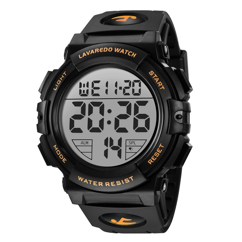 Men’s Digital Sport Watch, Water Resistant to 164.0 Feet (50
