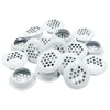 Auvotuis 20Pcs Circular Air Vents White Soffit Vent, Stainless Steel