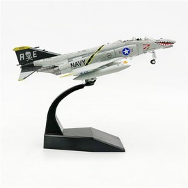LATUROP F-4C Phantom II Fighter Jet Model, 1:100 Metal Diecast Us Navy Military Attack Plane, Alloy Highly Detailed Aircraft Models for Collections.