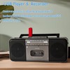 Portable Cassette Tape Player Recorder,AM/FM/SW Radio with Bluetooth,USB/SD, Big 10W