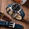Anbeer 22mm Italian Alligator Grain Embossed Pattern Leather Watch Strap,Quick