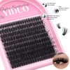 YIDUO Lashes Clusters Extensions Fluffy Individual DIY False Eyelashes Pack