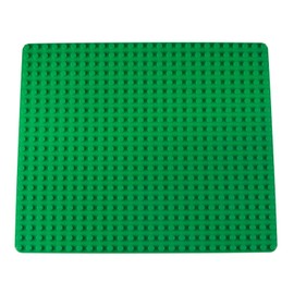 Strictly Briks Classic Big Briks Baseplate 100% Compatible with All Major Brands | Large Pegs for Toddlers | 13.75" x 16.25" Building Brick | Tight Fit Stackable Base Plate | Green