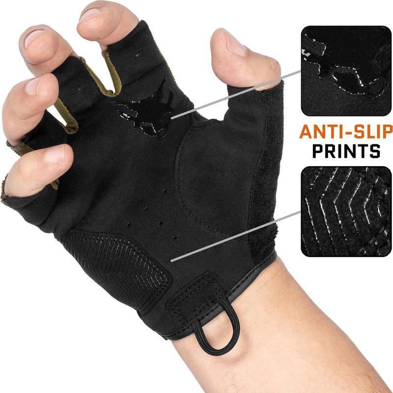 ACE Schakal Fingerless Gloves - Tactical Gloves without Fingers -
