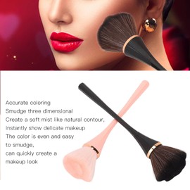 Large Makeup Brushes, Cometic Brushes with Thin Fibre Bristles, Reusable Makeup Brush Set, Easy to Clean Blush Brush, Precise Dyeing Makeup Tools for Loose Powder, Blush, Set of 2